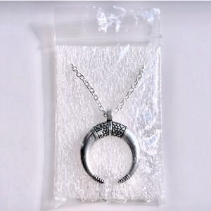 New in Package Silver Half 🌙 Crescent Moon Necklace
